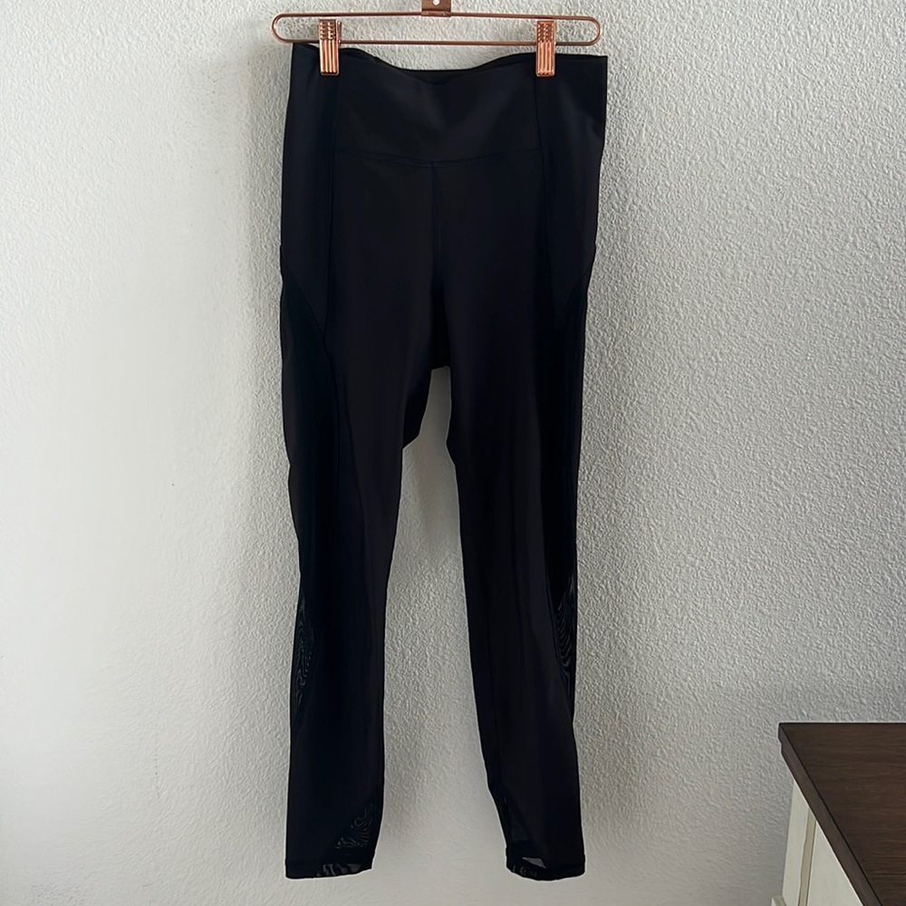 Old Navy Active Powersoft High Rise Leggings Go-Dry Black Small